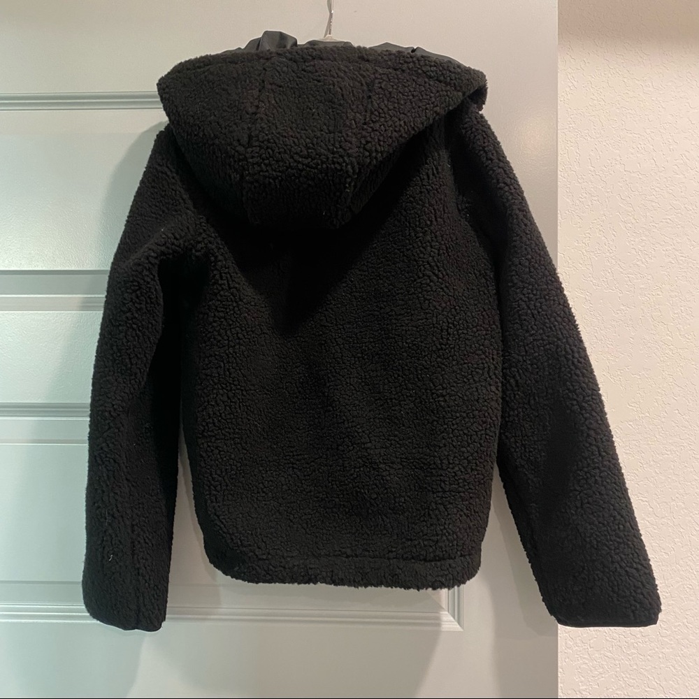 New Save The Duck Kids Derik Hooded Recycled Jacket In Black - Picture 6 of 6